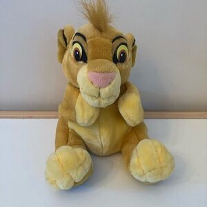 Vintage Applause Disney Lion King Simba Cub Hand Puppet Plush Stuffed Animal 9"